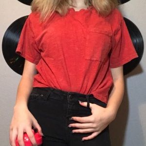 loose red short sleeve